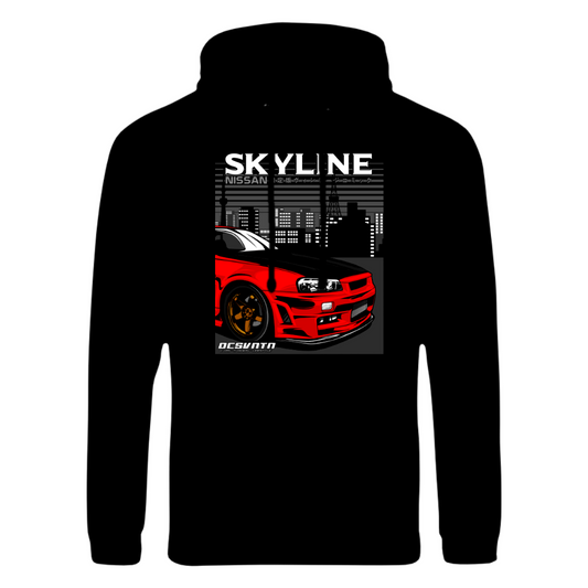 CP-067 Skyline Nissan Hoodie Schwarz