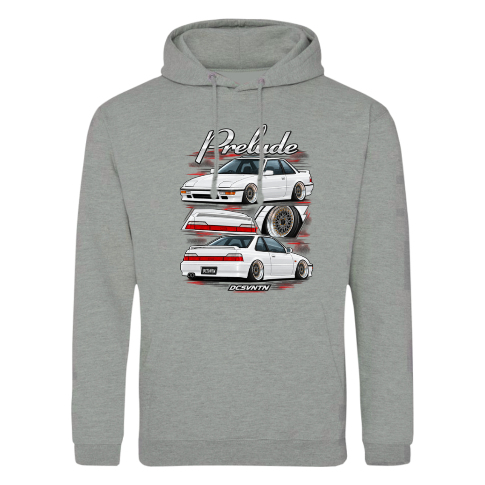 CP-267 Prelude Oldscool Rims Collage Hoodie Grey Melange