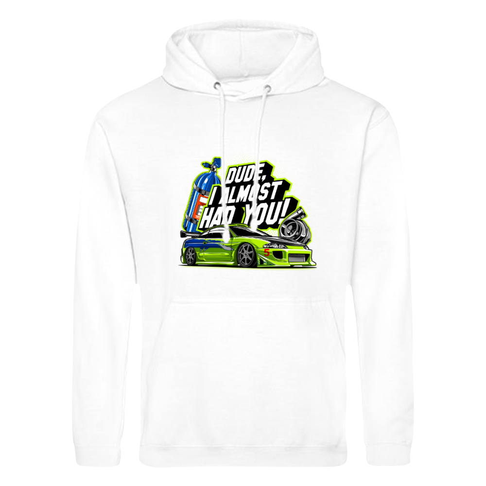 CP-048 Eclipse Paul Walker Dude Hoodie Weiß
