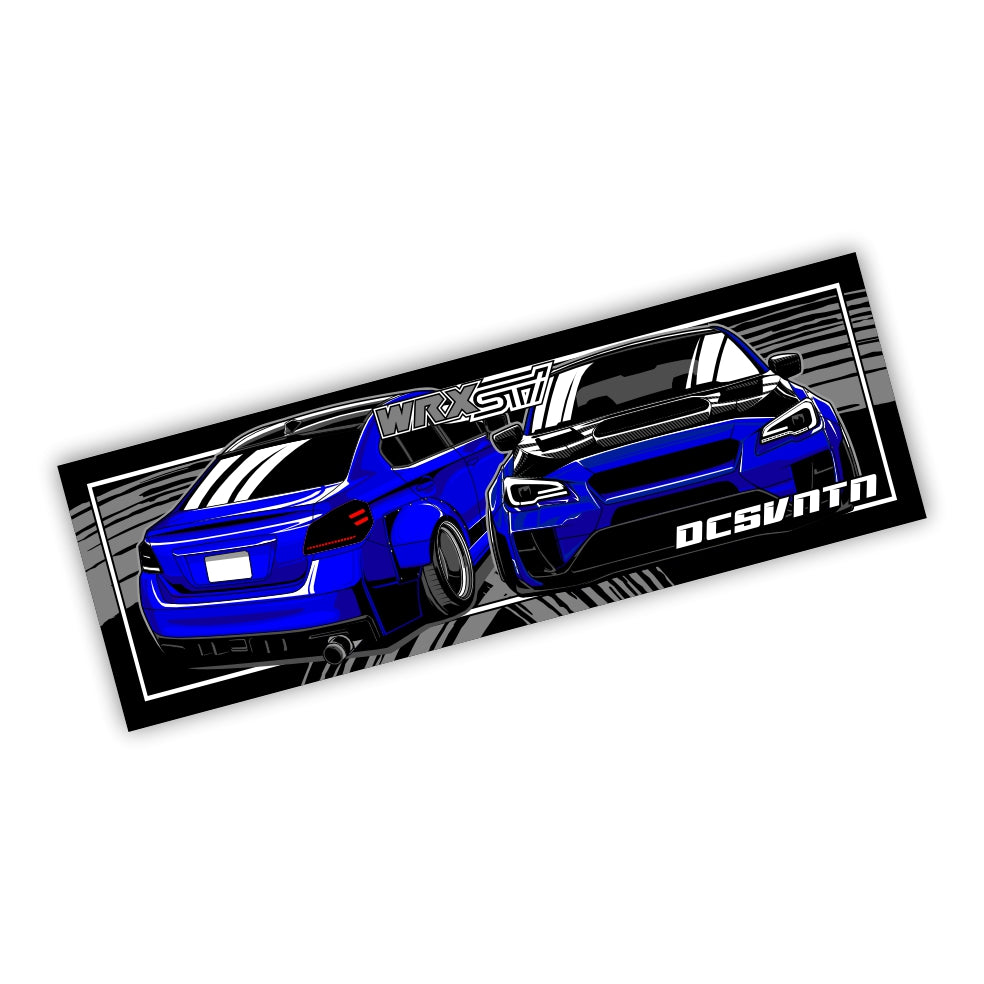 Subaru WRX STI Blue Slapsticker