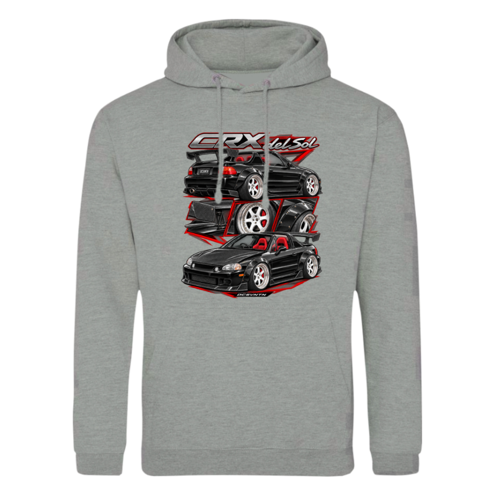 CP-259 CRX del Sol Widebody Carbon Hoodie Grey Melange