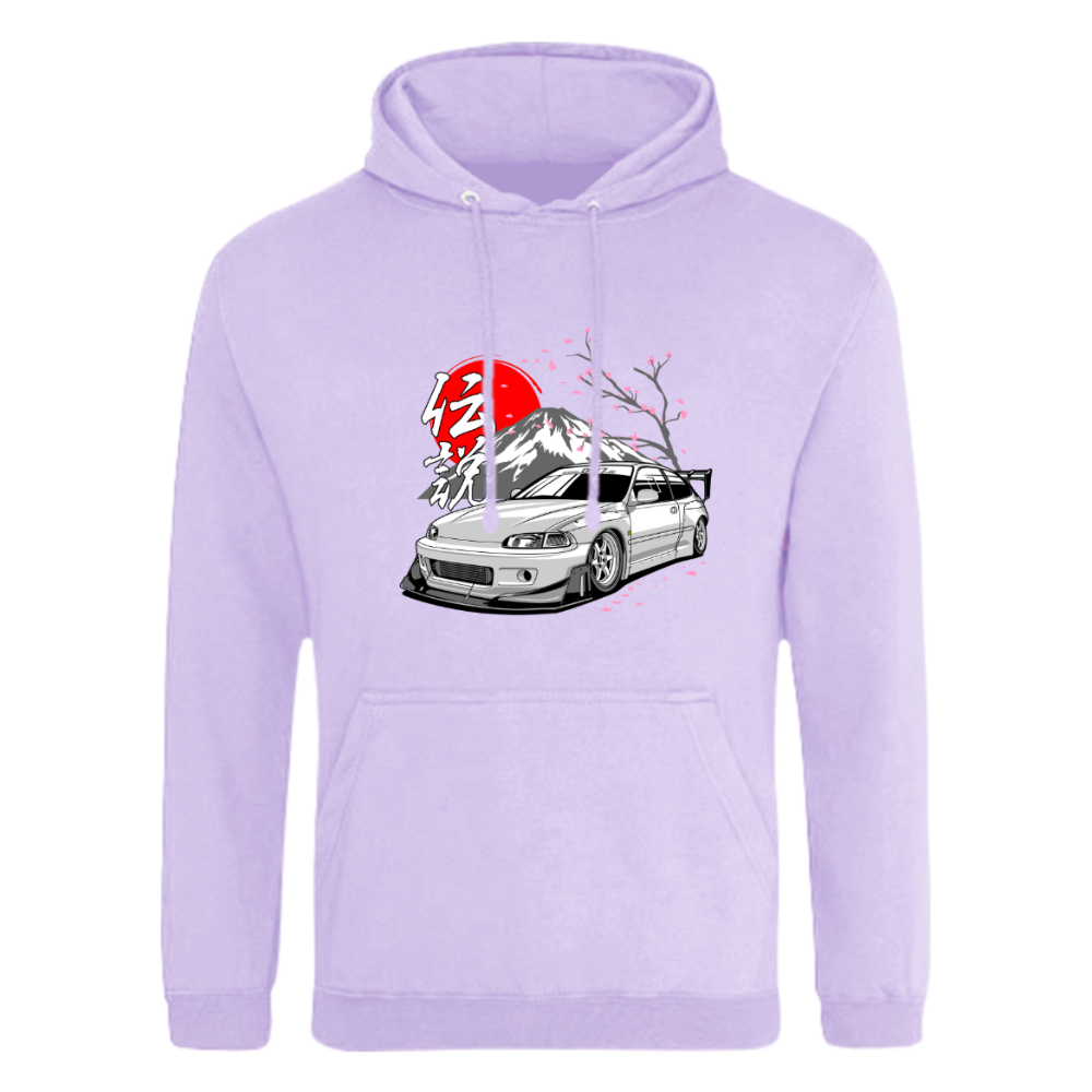 CP-062 Honda Civic EG Pandem Fuji Hoodie Lavendel