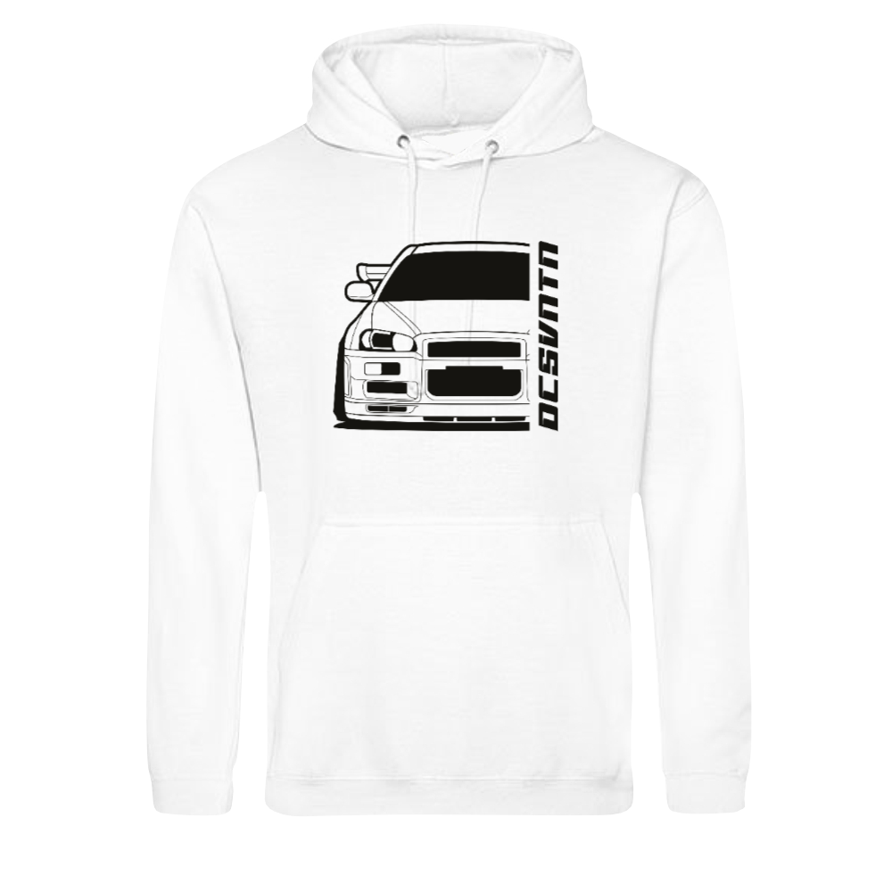 Nissan Skyline R34 GTR Spoiler BJ 1999 – personalisierbares Shirt & Hoodie