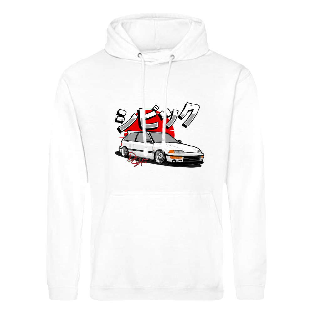 CP-060 Honda Civic EE EF Japan Hoodie Weiß