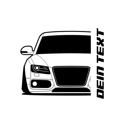 2. Audi S5 8T T-Shirt mit personalisierbarem Seitenschriftzug für Audi Fans
