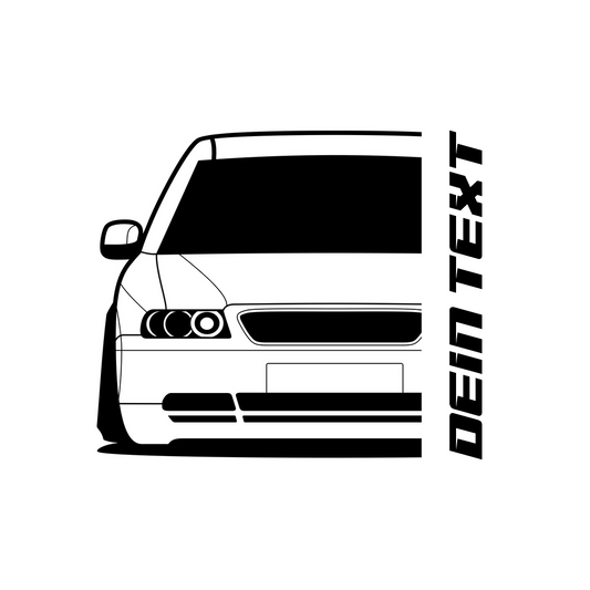 2. Audi A3 8L T-Shirt mit personalisierbarem Seitenschriftzug für Audi Fans