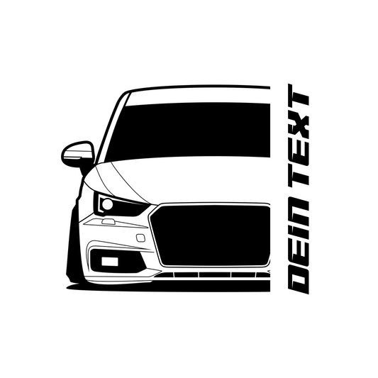 2. Audi A1 Sportback T-Shirt mit personalisierbarem Seitenschriftzug für Audi Fans