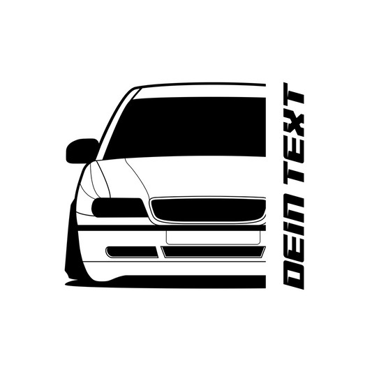 2. Audi A4 B5 T-Shirt mit personalisierbarem Seitenschriftzug für Audi Fans