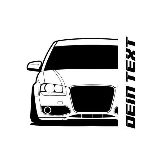 2. Audi S3 8P T-Shirt mit personalisierbarem Seitenschriftzug für Audi Fans