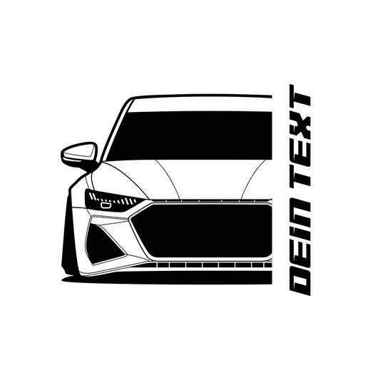 2. Audi RS7 Sportback T-Shirt mit personalisierbarem Seitenschriftzug für Audi Fans