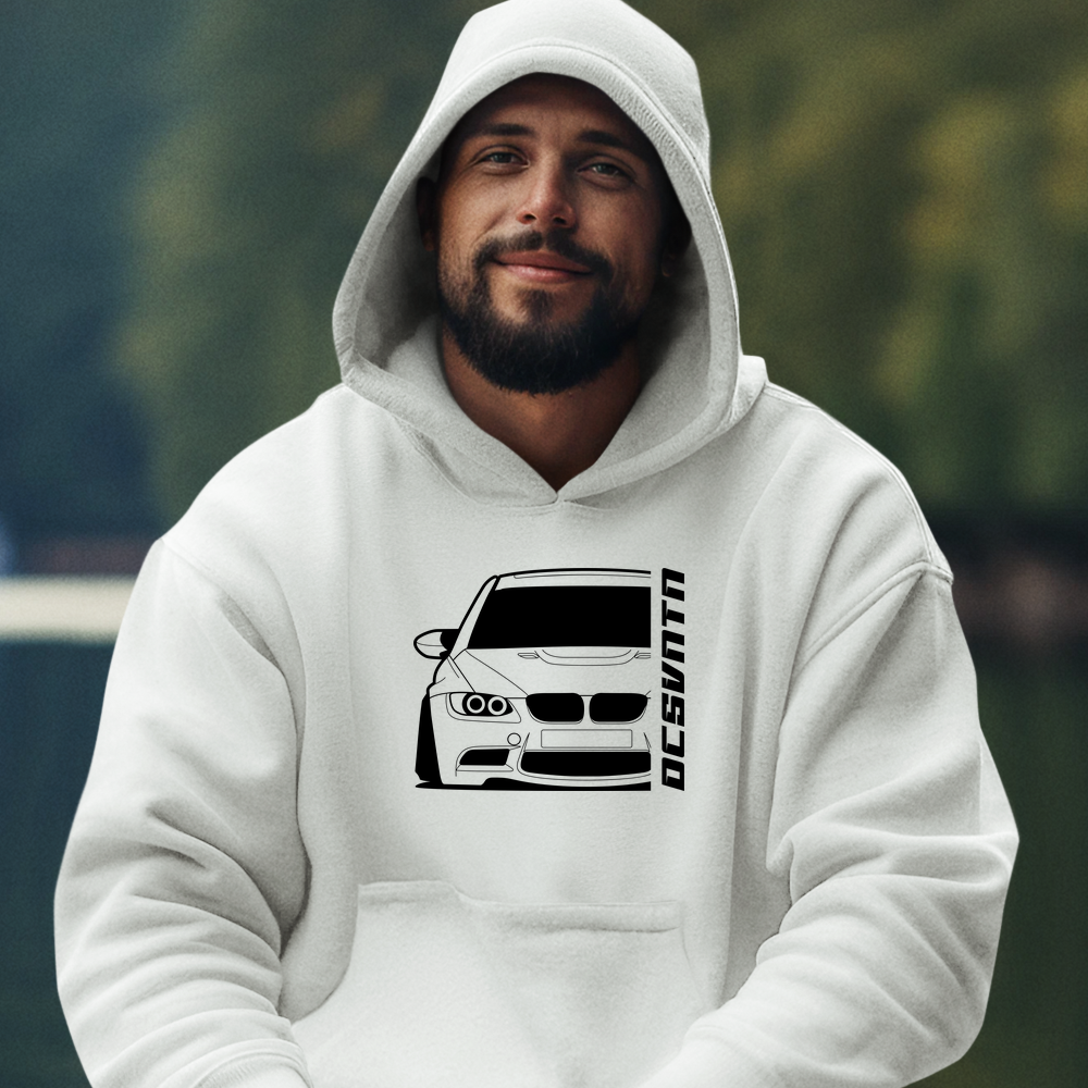 BMW M3 E93 Coupe Hoodie mit Print, Auto Hoodie für BMW Fans Baujahr 2007