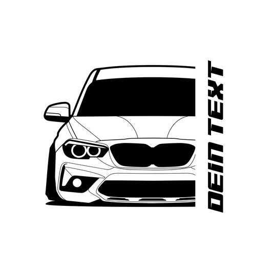 2. BMW 1er F20 M T-Shirt mit personalisierbarem Seitenschriftzug für BMW Fans