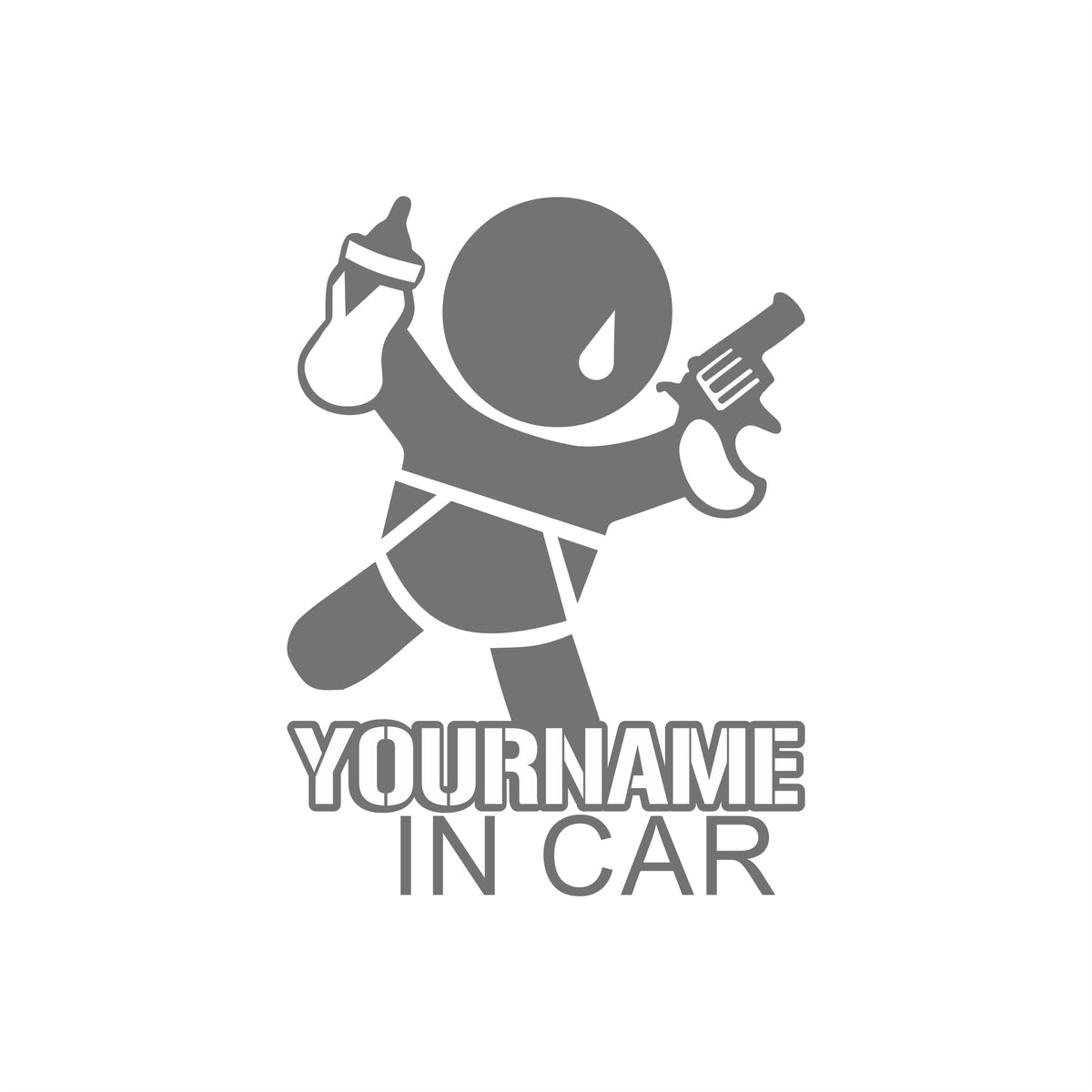 Baby in Car Your Name – Baby Sticker