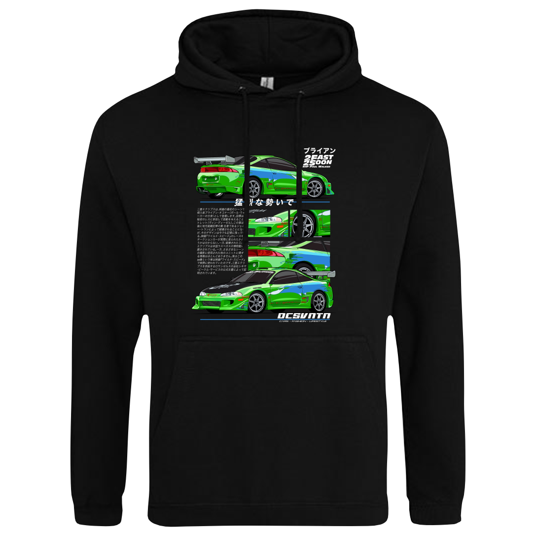 CP-085 Mitsubishi Eclipse Paul Walker Brust Hoodie