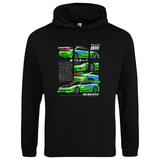 CP-085 Mitsubishi Eclipse Paul Walker Brust Hoodie