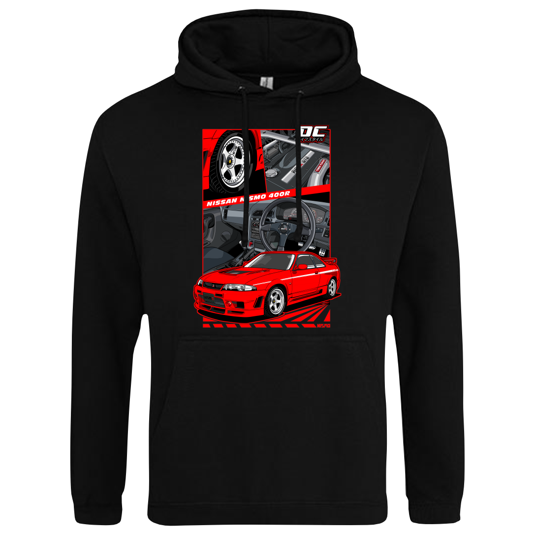CP-099 Nissan Skyline R33 GTR Nismo 400R Hoodie schwarz