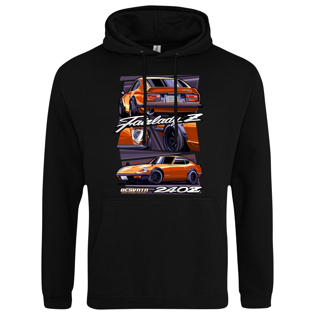 CP-108 Datzun Fairlady Z Gold Hoodie schwarz