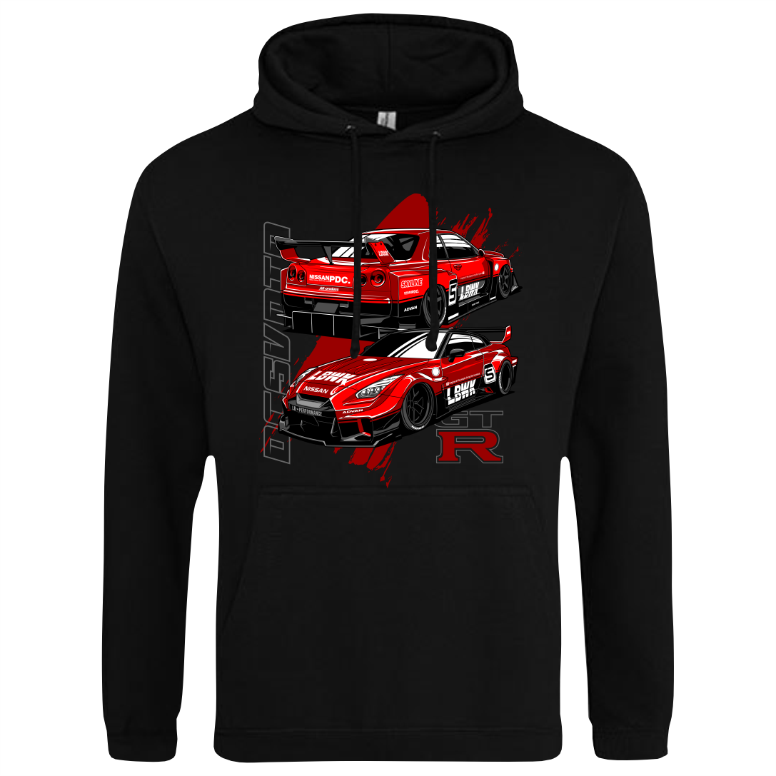 CP-111 Nissan 35GTR LBW Hoodie schwarz