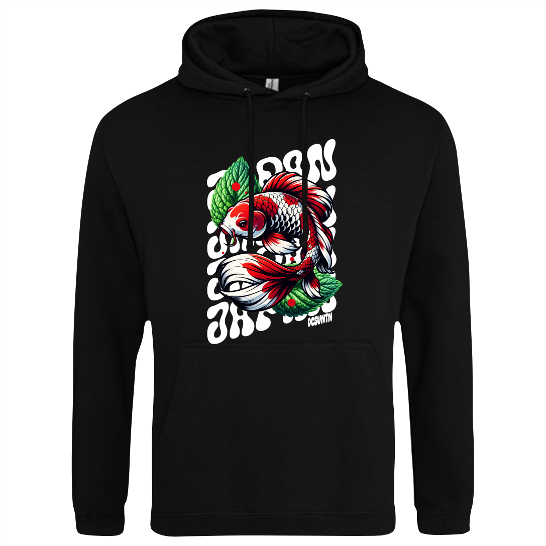 CP-223 Japan Koi Japan red Hoodie schwarz