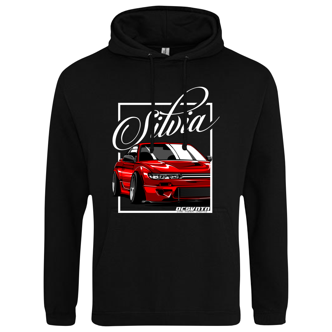 CP-225 Nissan Sylvia PS13 Red Hoodie schwarz