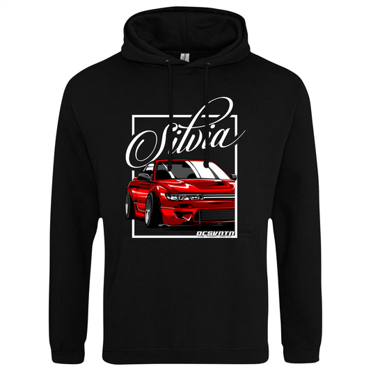 CP-225 Nissan Sylvia PS13 Red Hoodie schwarz