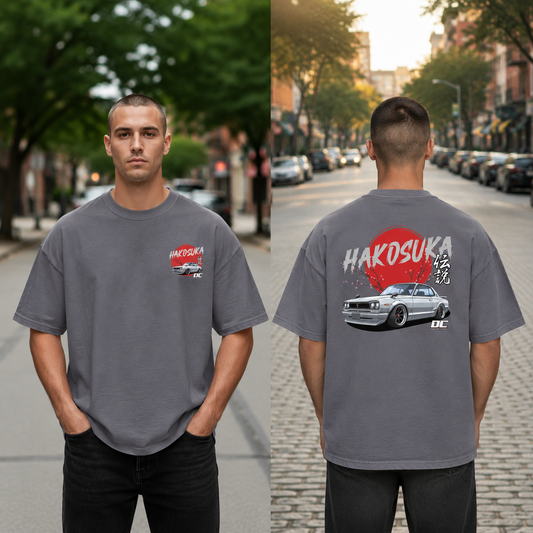 Hakosuka Nissan Skyline Oversized Backprint T-Shirt (Copy)