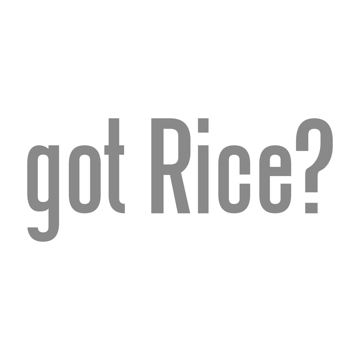 Got Rice? – 15cm Autofolie Sticker