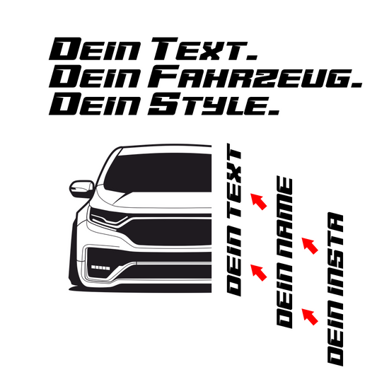 Honda CR-V BJ 2022 – personalisierbares Shirt & Hoodie