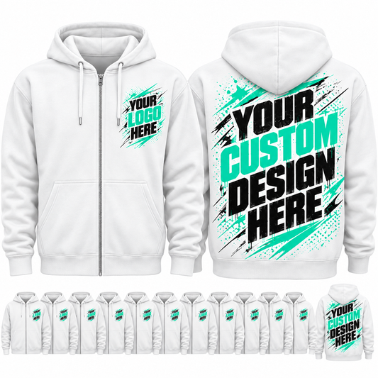 Custom Event Hoodie Jackets – 10er Paket