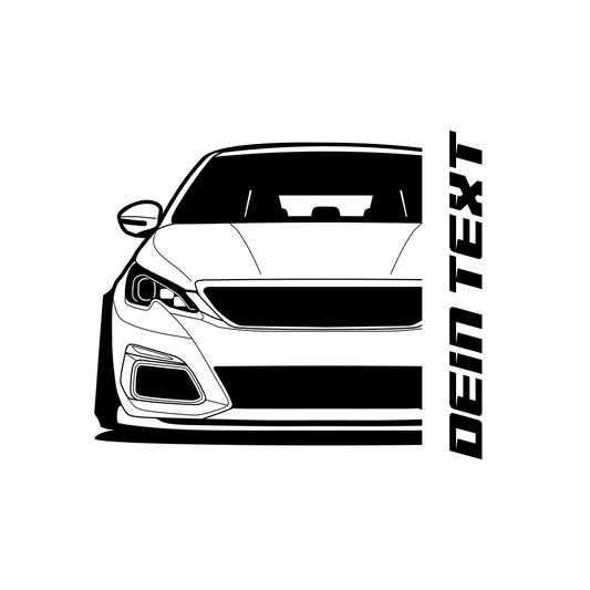 Peugeot 308 GTi MY 2019 – customizable Shirts & Hoodies