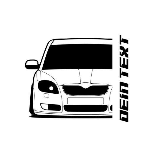Skoda Fabia II BJ 2007 – personalisierbares Shirt & Hoodie