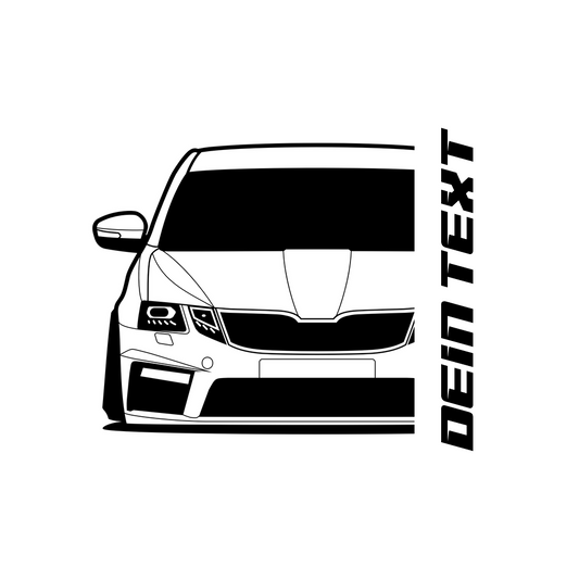 Skoda Octavia RS E5 Facelift BJ 2017 – personalisierbares Shirt & Hoodie