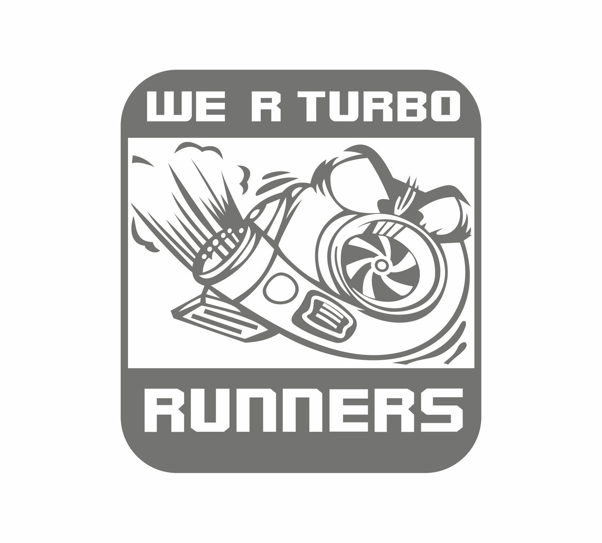 We Are Turbo Runners Sticker 10 cm