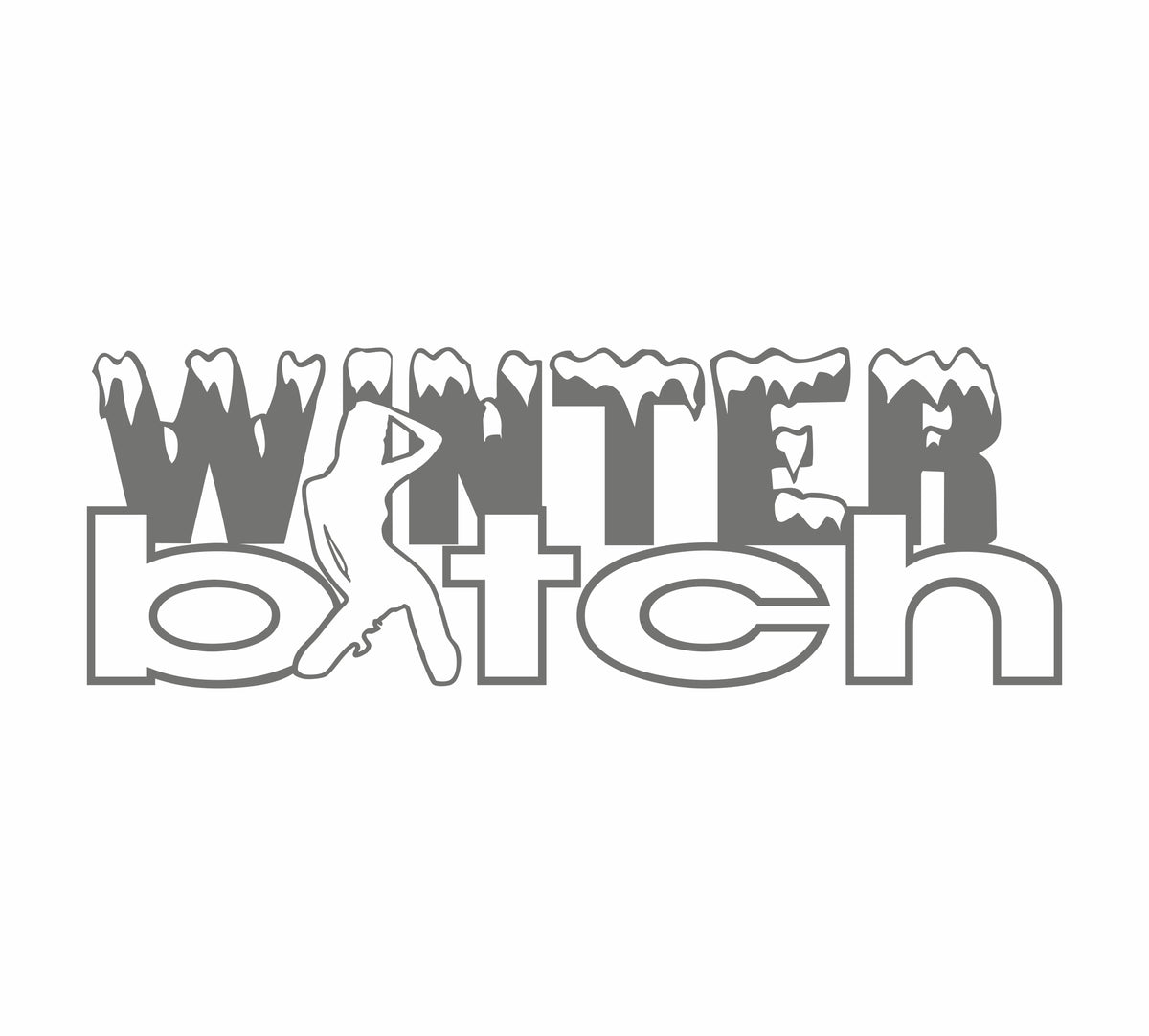 Winterbitch 17 cm Sticker