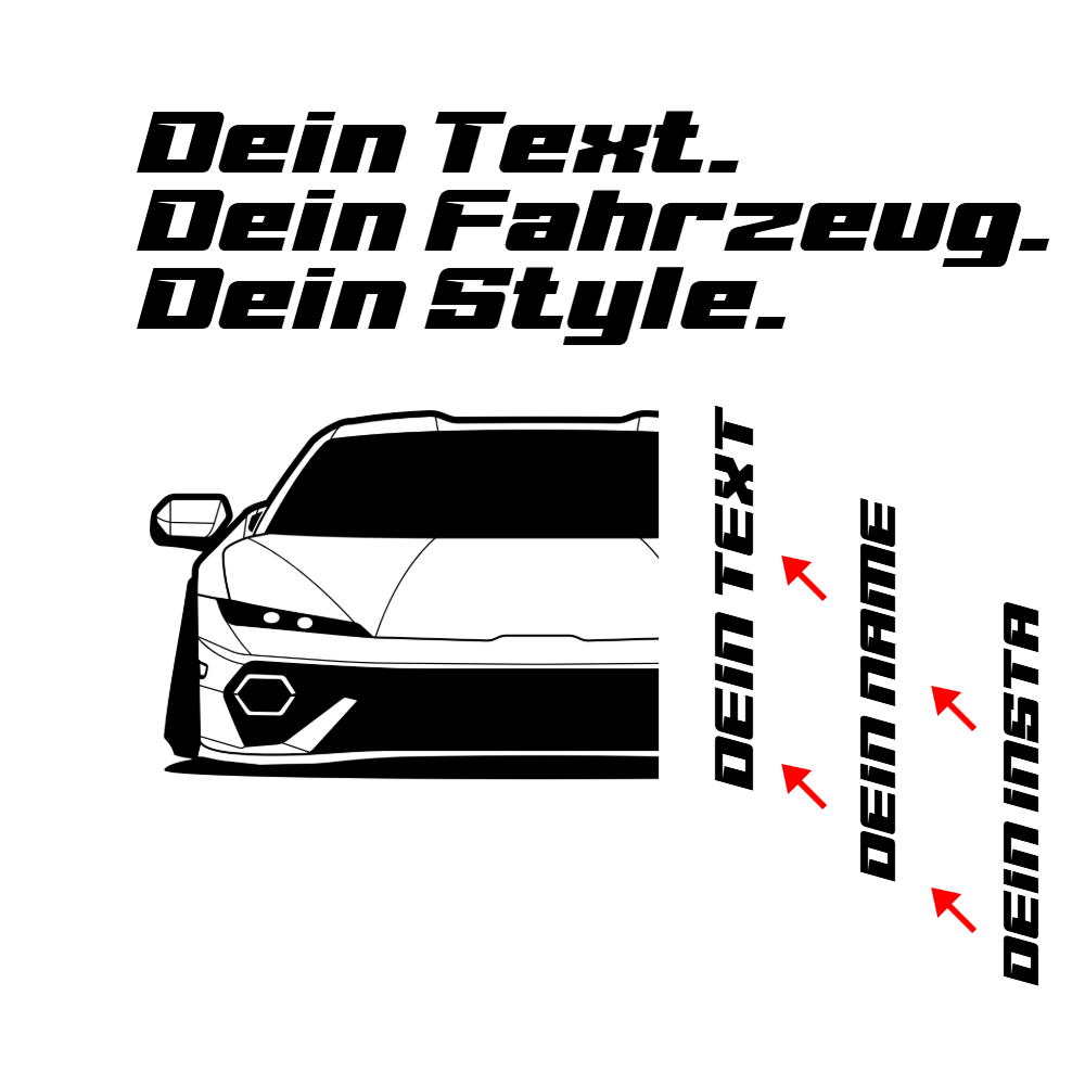 Lamborghini Temerario BJ 2026 personalisieren: Dein Text, dein Name, dein Insta