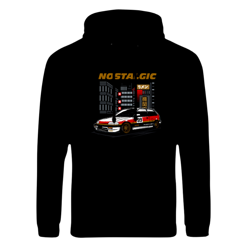CP-054 Civic EE EF Nostalgic Hoodie Schwarz