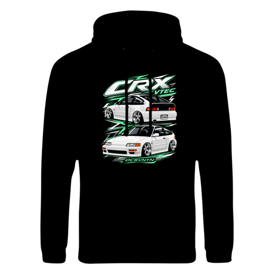 CP-266 CRX VTEC Clean grounded Hoodie Schwarz