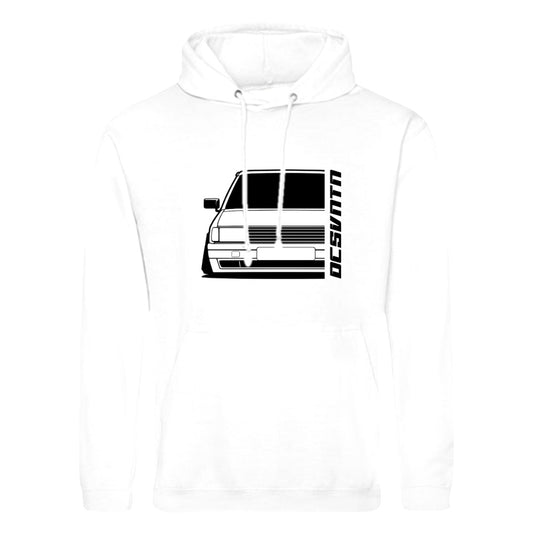 VW Polo 86C 2F G40 BJ 1991 Hoodie mit Print, weißer Auto Hoodie für VW Fans