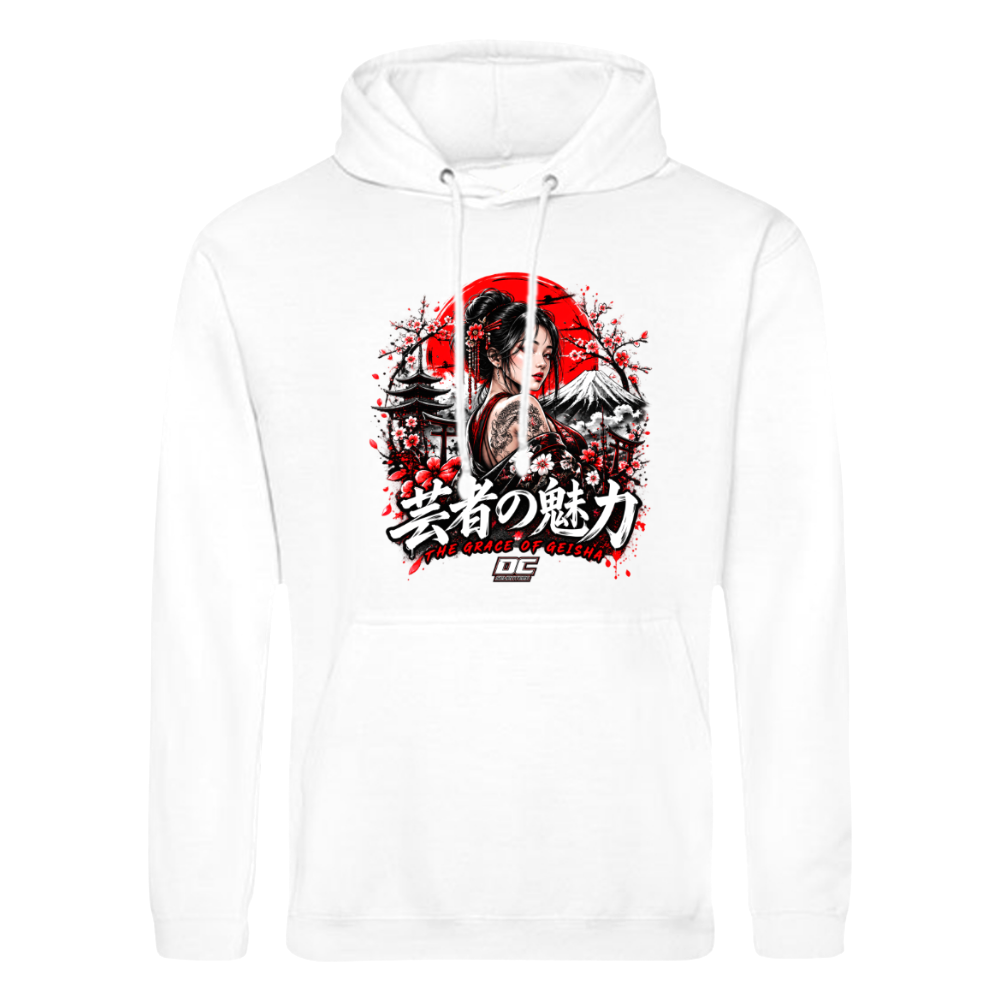 CP-117 The Grace of Geisha Hoodie Weiß