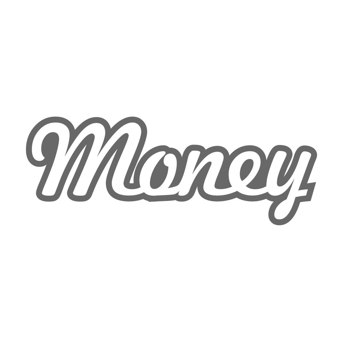Money Outline Sticker