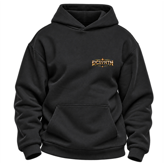 TC-014 – Hoodie Brustansicht Schwarz