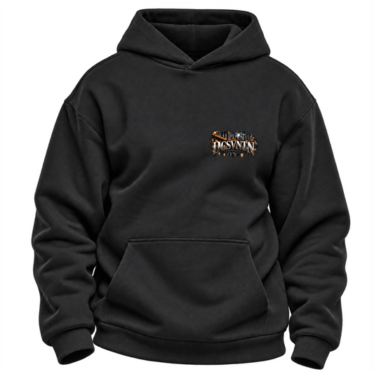 TC-015 – Hoodie Brustansicht Schwarz