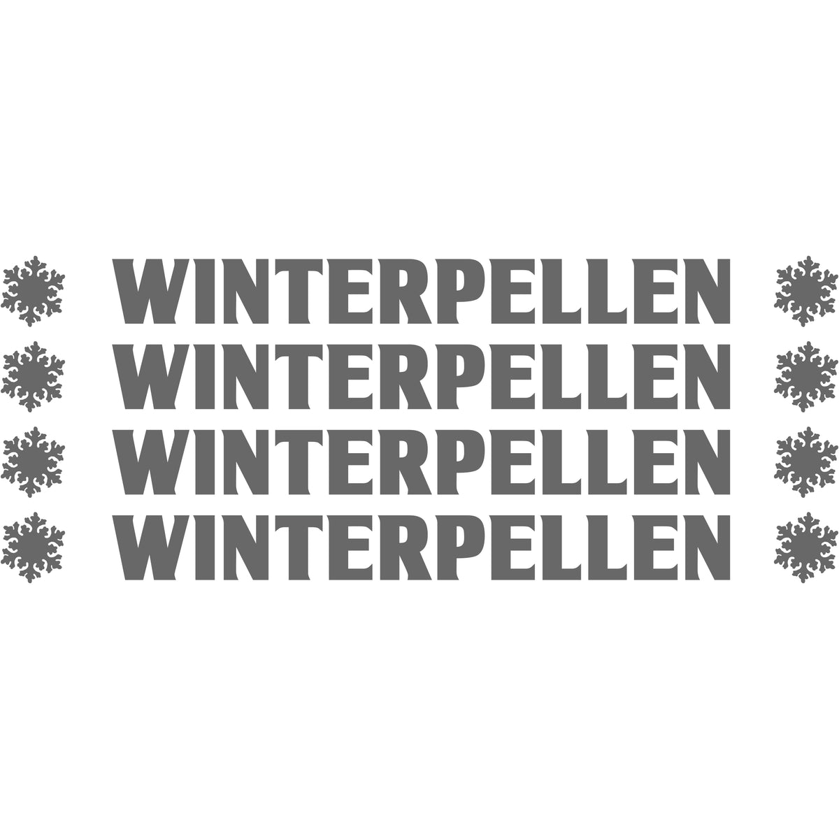 Winterpellen Set 4pcs 17 cm Sticker
