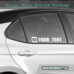 Youtube Sticker ...your Text