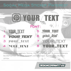 Pinterest Sticker Outline ....your Text