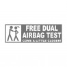 Free duel Airbag test