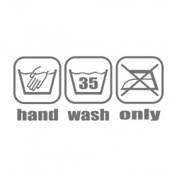 Hand wash only