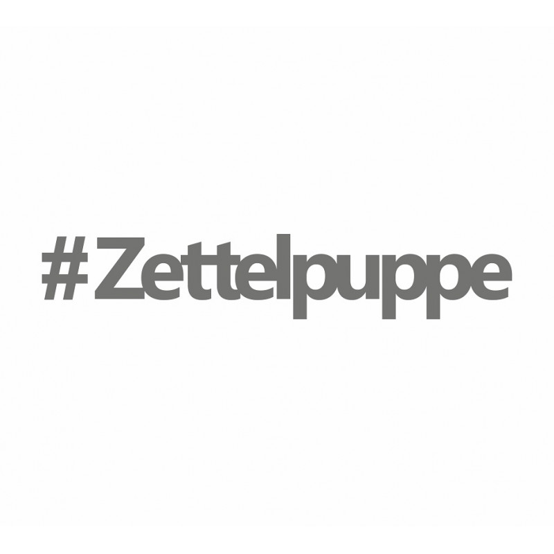 Zettelpuppe HASHTAG