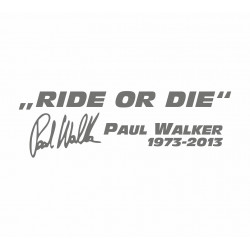 Ride or Die Paul Walker