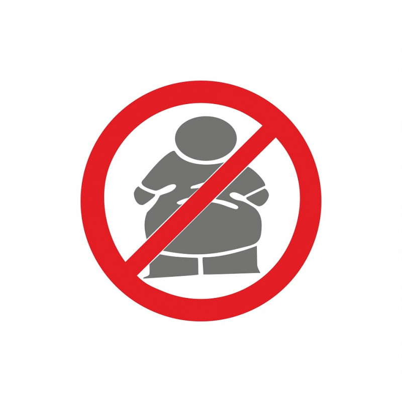 No fat Boys Verbotsschild